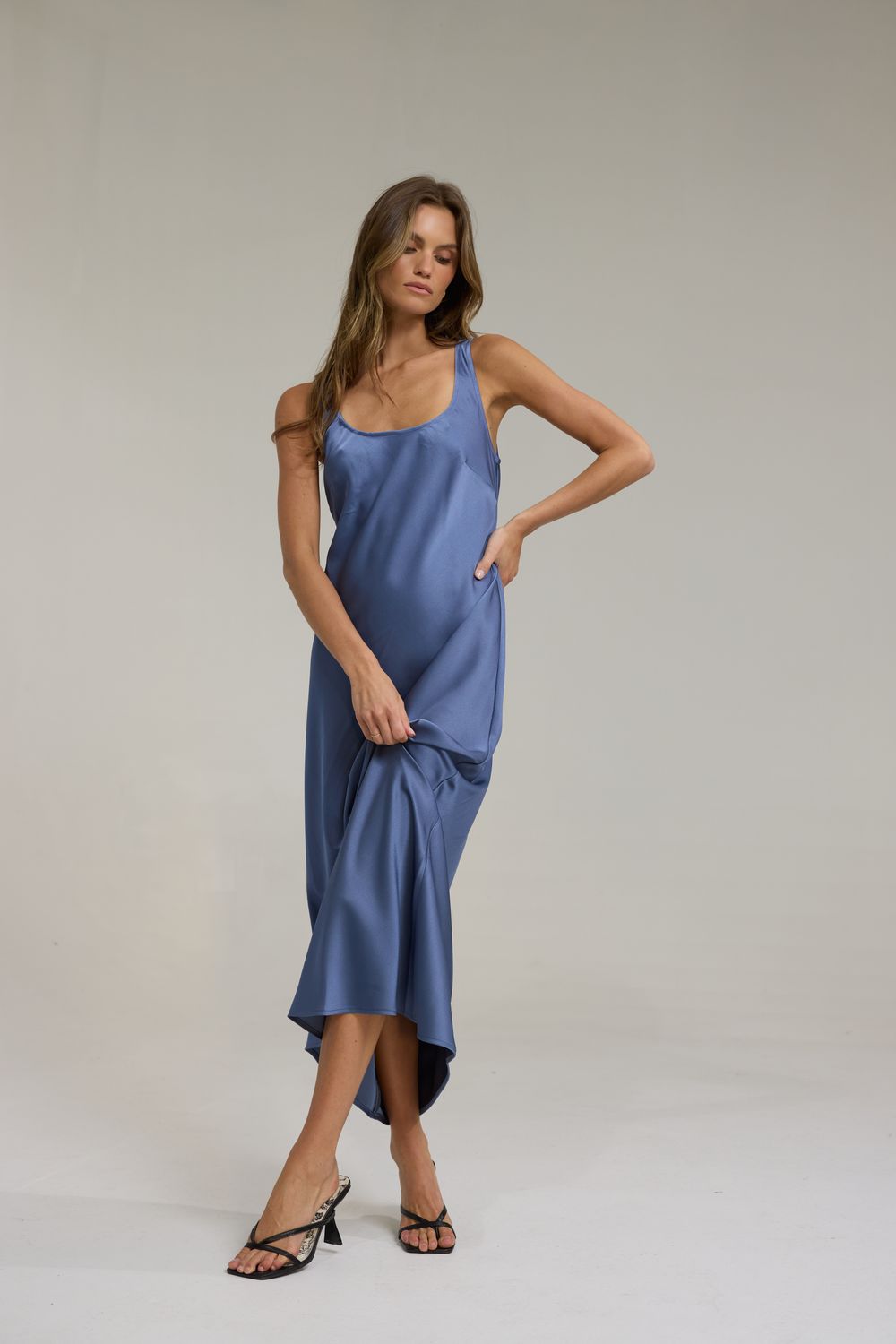 Slip It In Navy Dress
