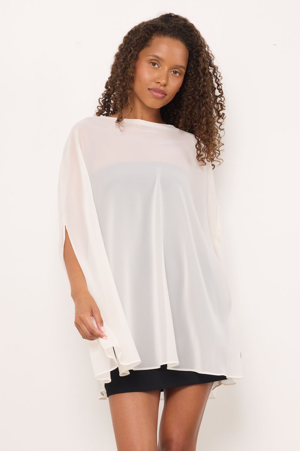 The Protector Ivory Poncho