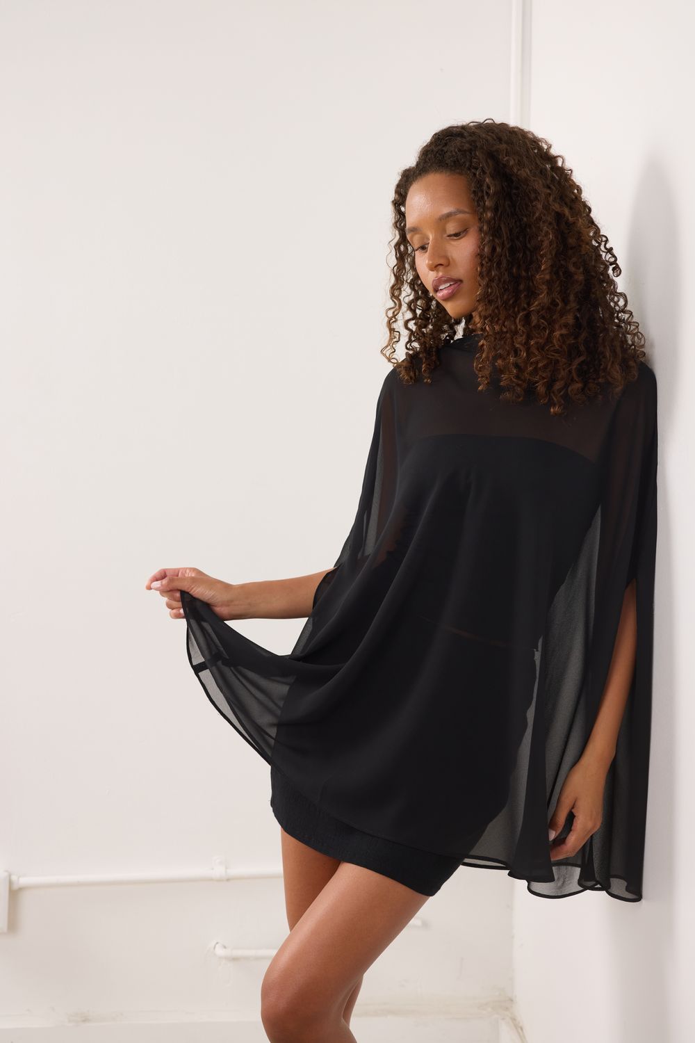 The Protector Black Poncho
