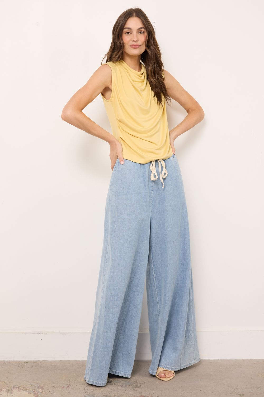 Kaylee Washed Denim Pants