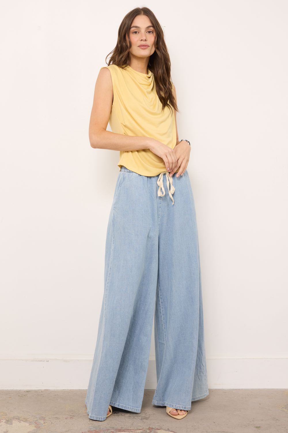 Kaylee Washed Denim Pants