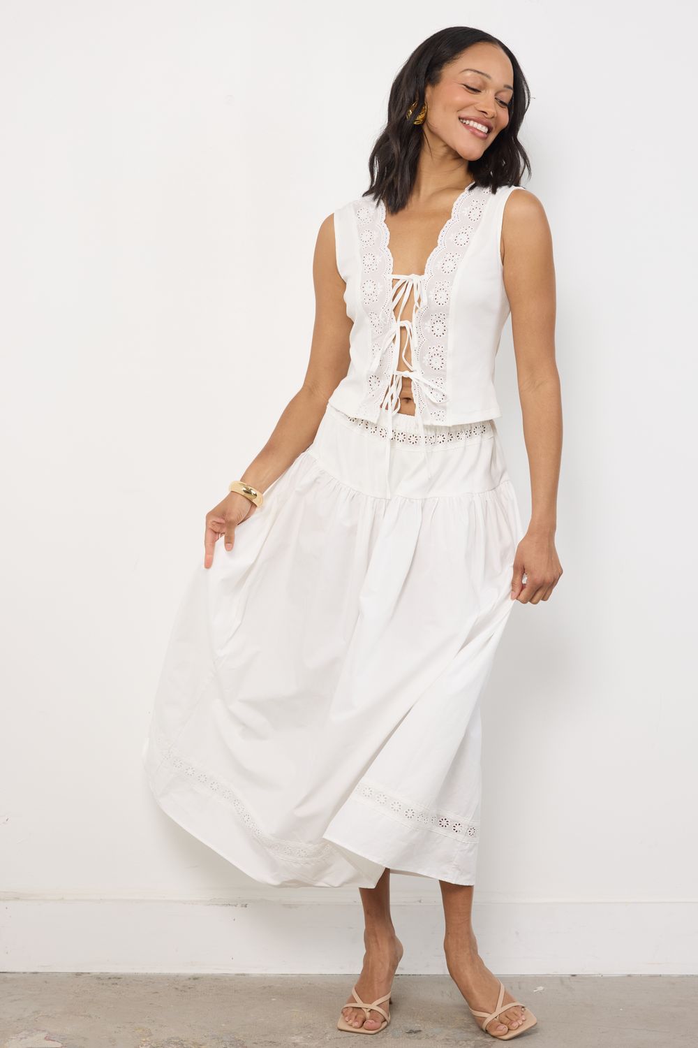 Little Village Girl White Set