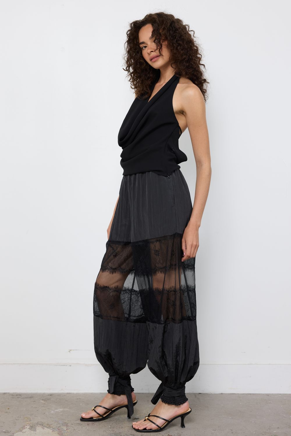 Underwear Girl Vintage Black Pants