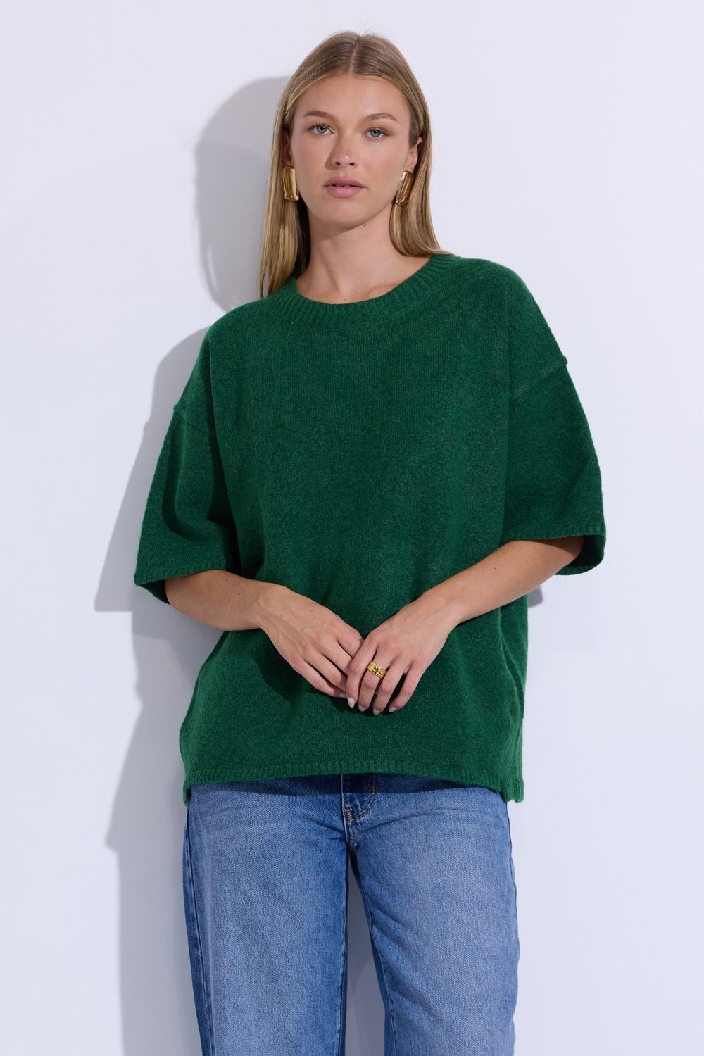 Pull You For a Chat Cactus Green Top
