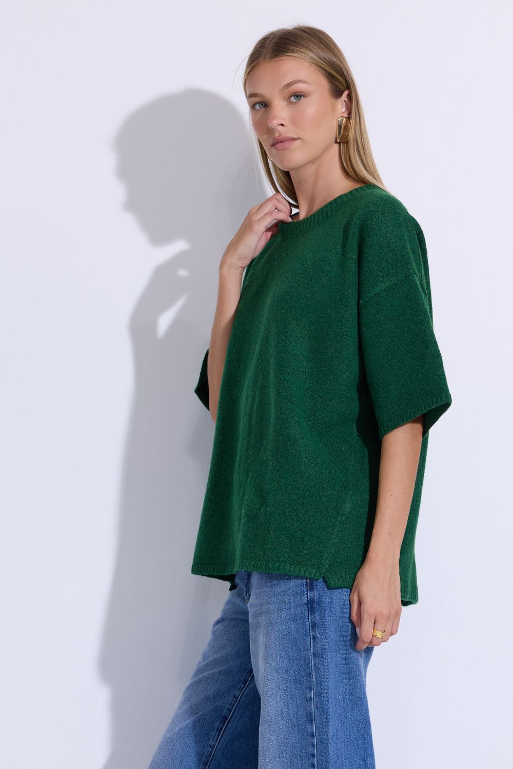 Pull You For a Chat Cactus Green Top