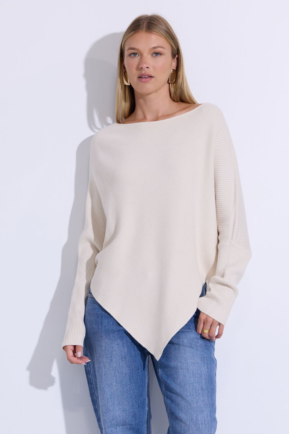 Hannah Wells Cream Knit Top