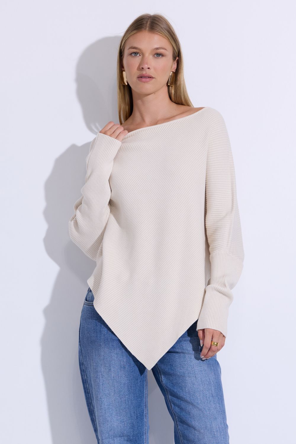 Hannah Wells Cream Knit Top