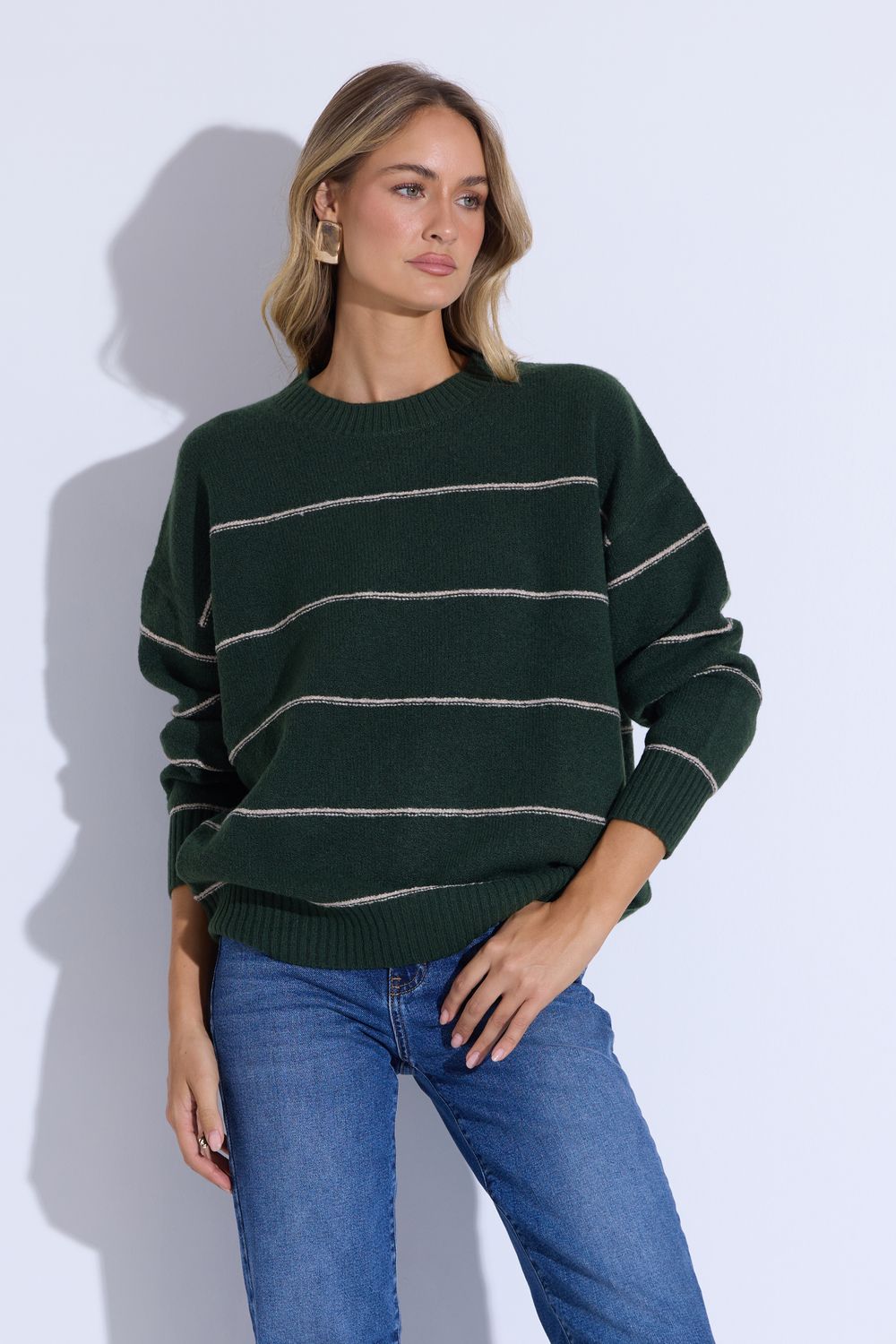 Georgio Hunter Green Knit Top