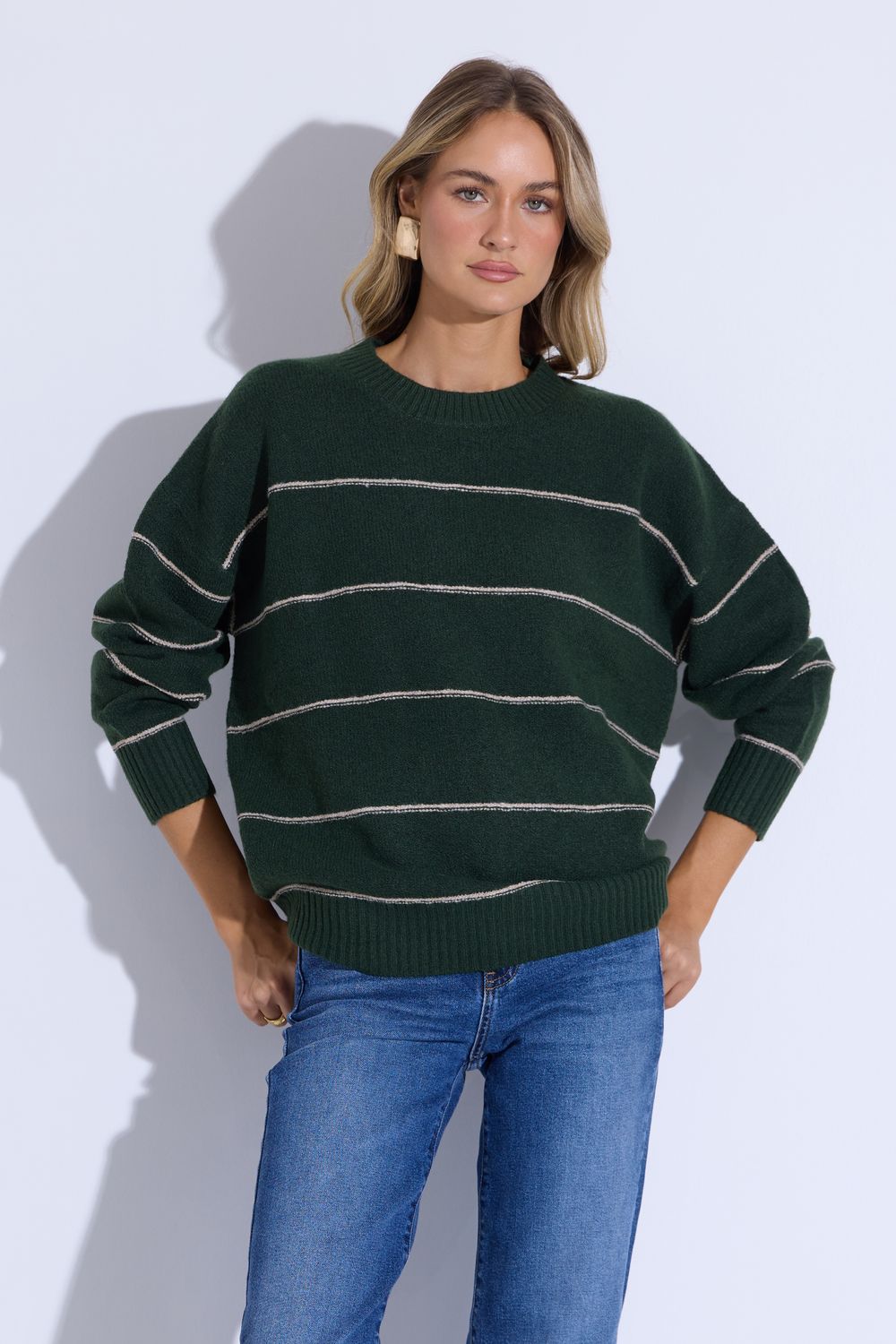 Georgio Hunter Green Knit Top