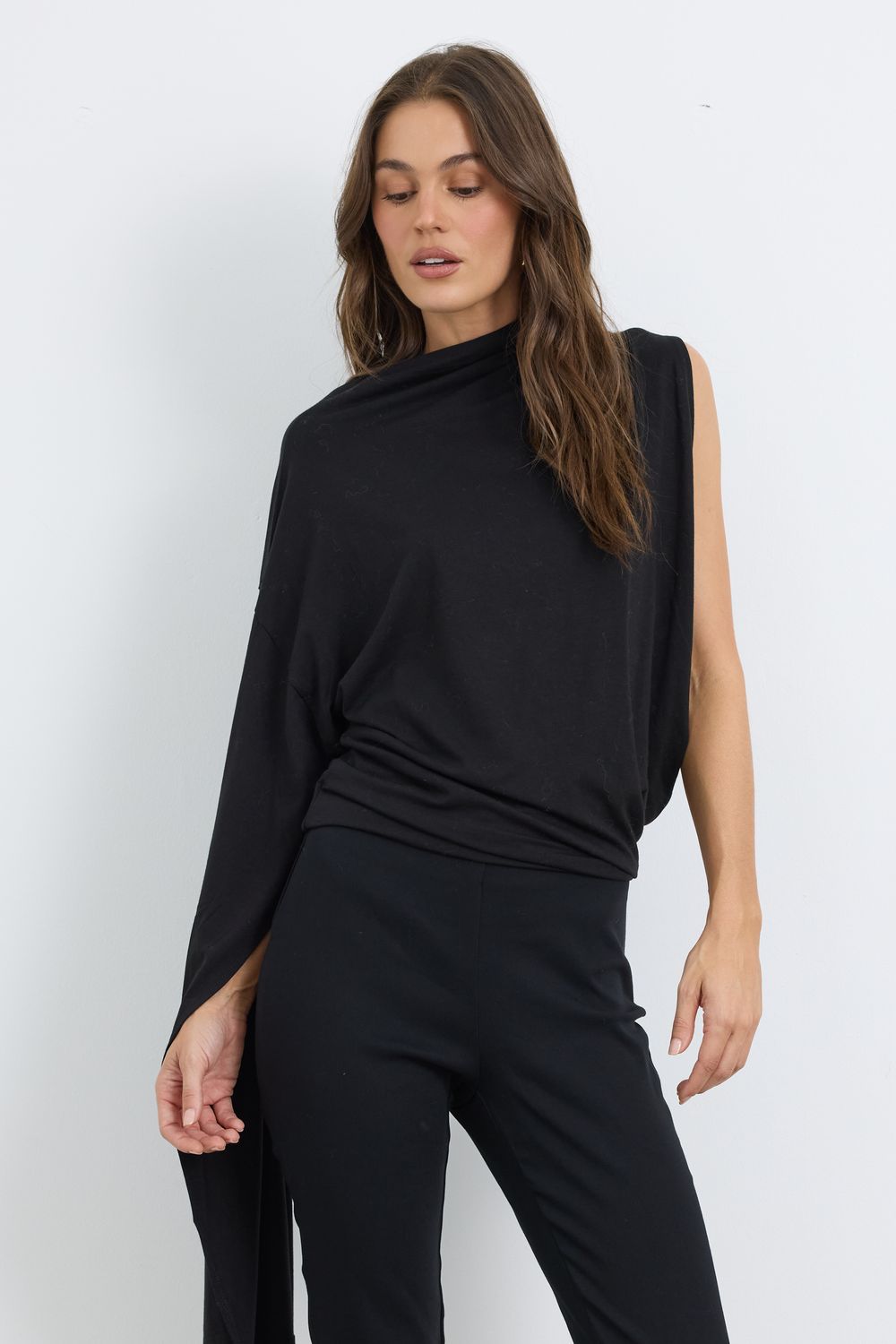 Dream On Black Knit Top