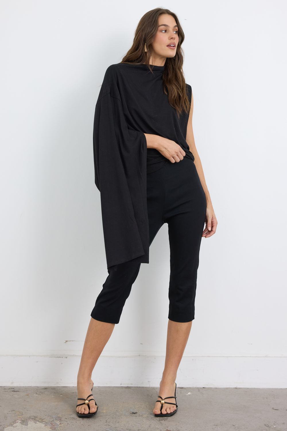 Dream On Black Knit Top