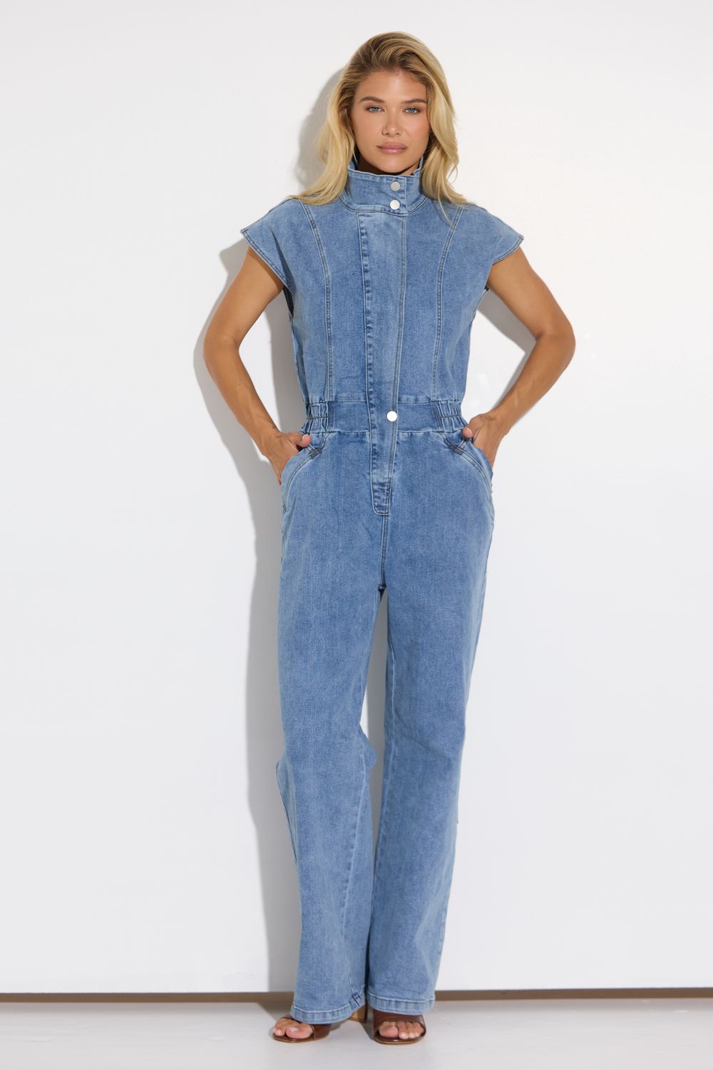 I'm Painting Your House Medium Denim Jumpsuit
