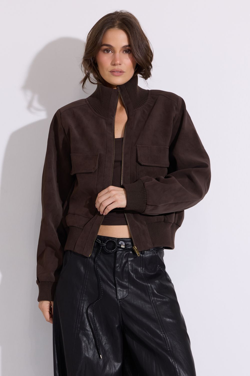 You're Suffocating Me Brown Jacket