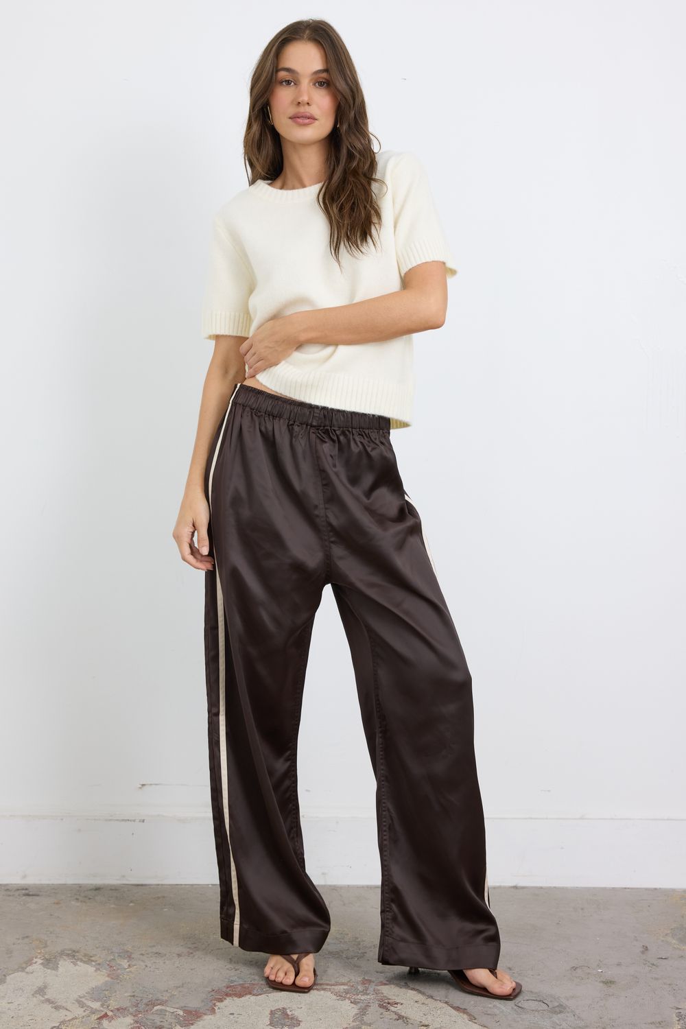 Brenda Brown Beige Pants