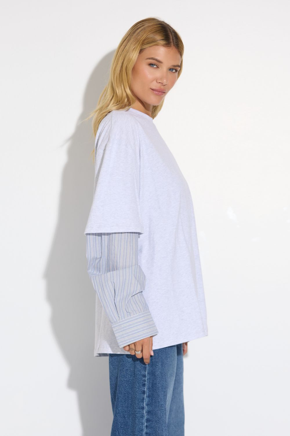 Elara Heather Grey T-Shirt