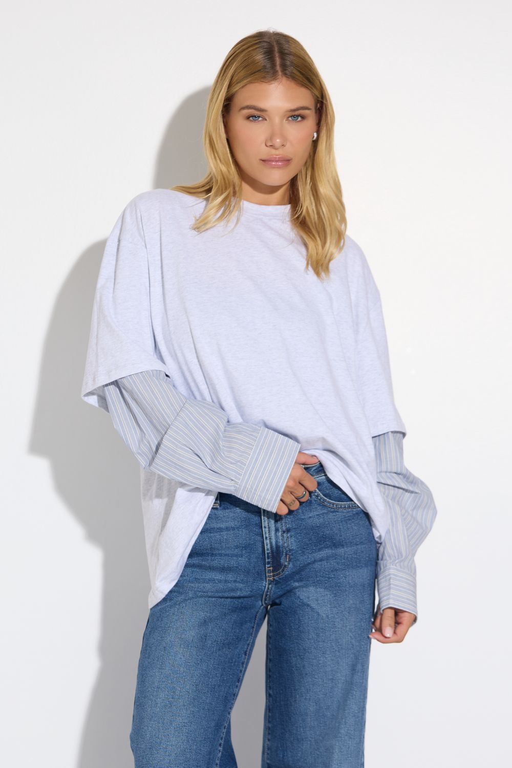 Elara Heather Grey T-Shirt
