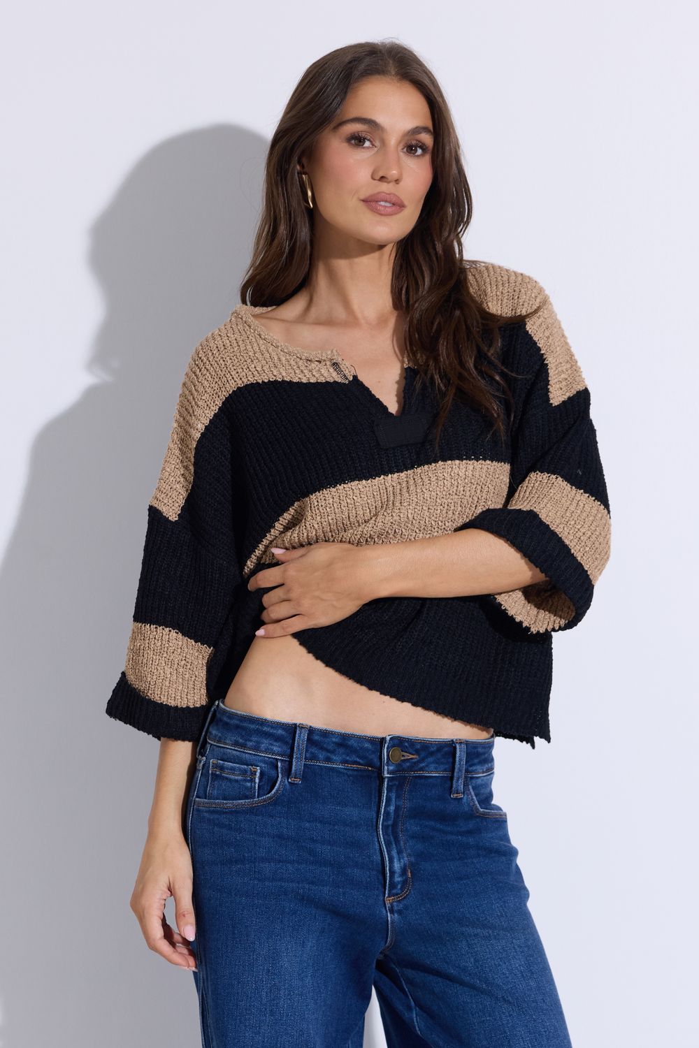 Are You Ready For It Taupe/Black Top