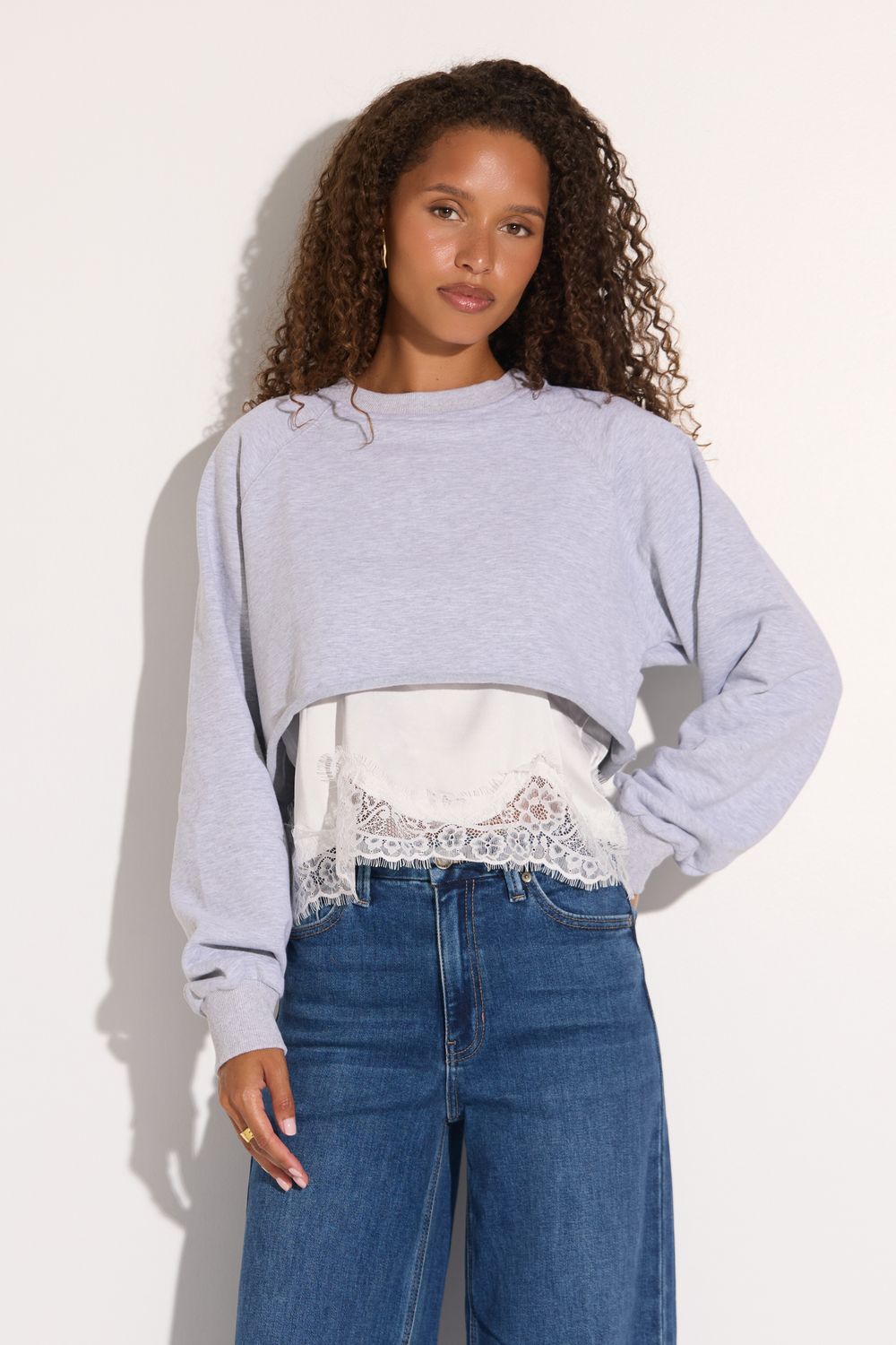 Ice Queen Heather Grey Top
