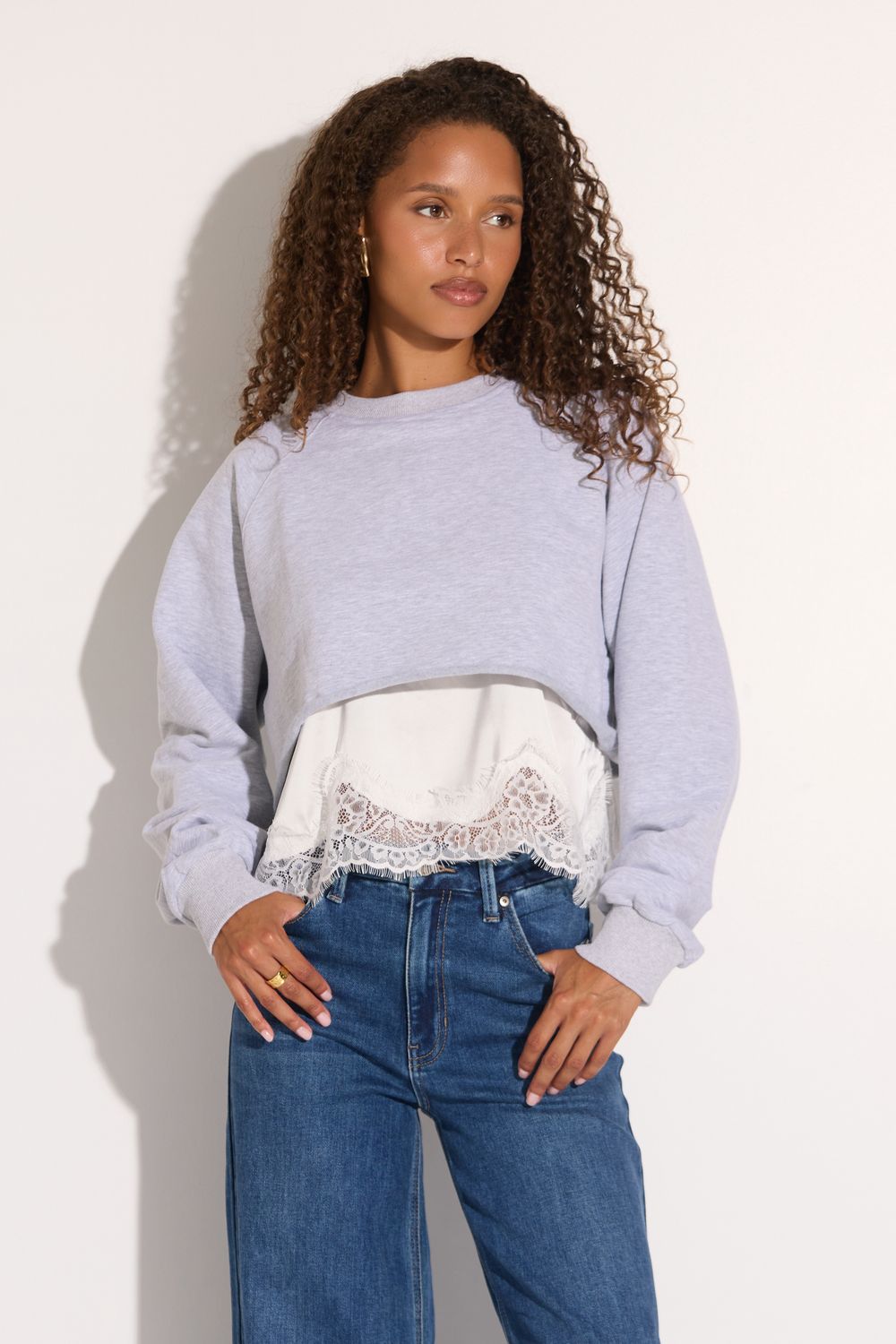 Ice Queen Heather Grey Top