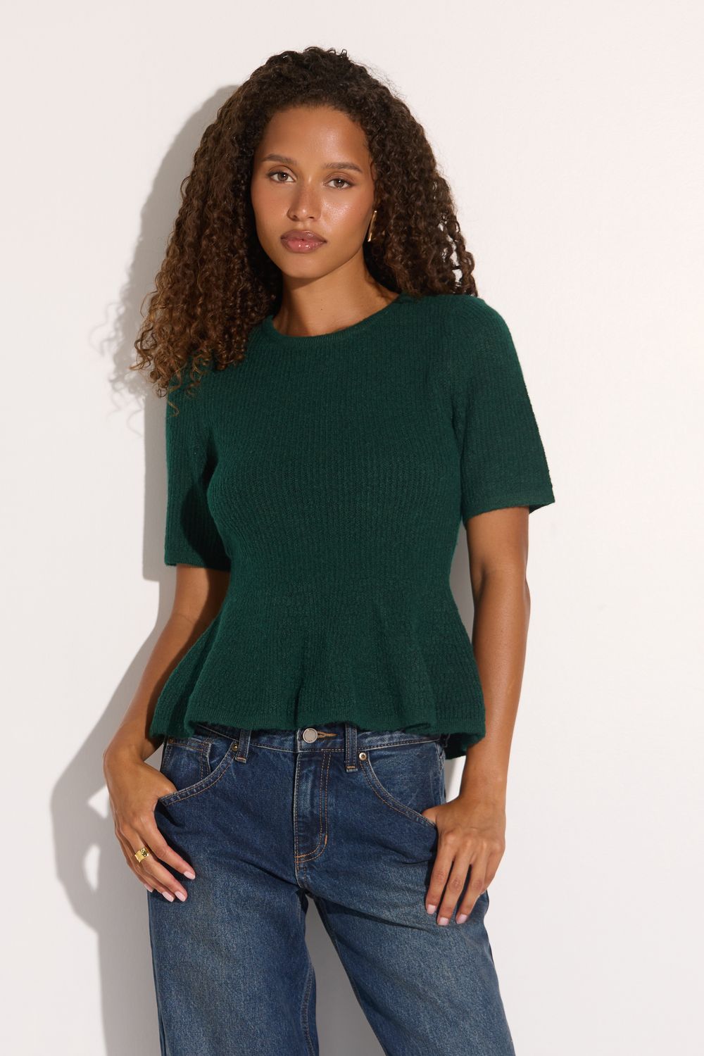 Mackayluh Dark Green Knit Top