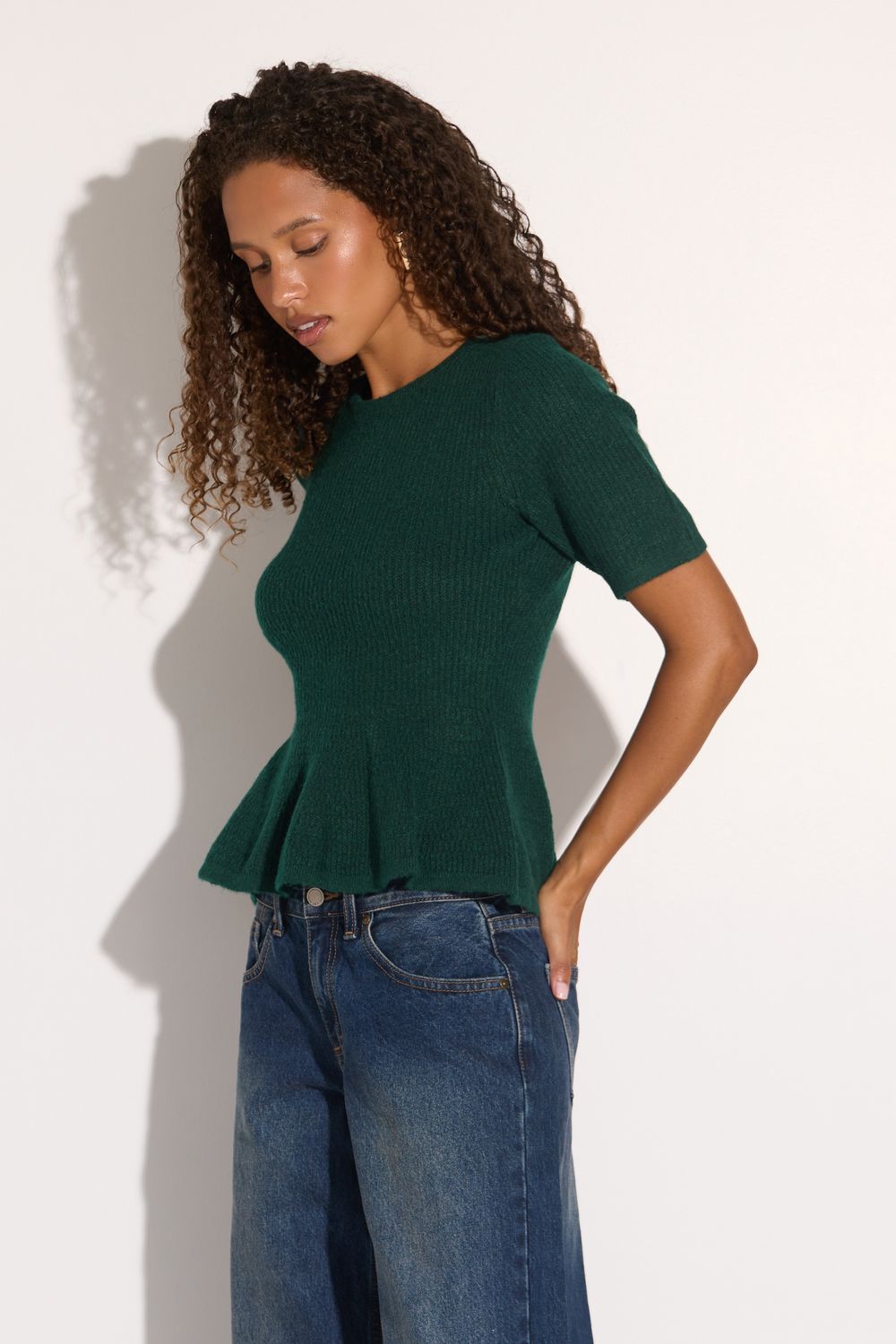 Mackayluh Dark Green Knit Top