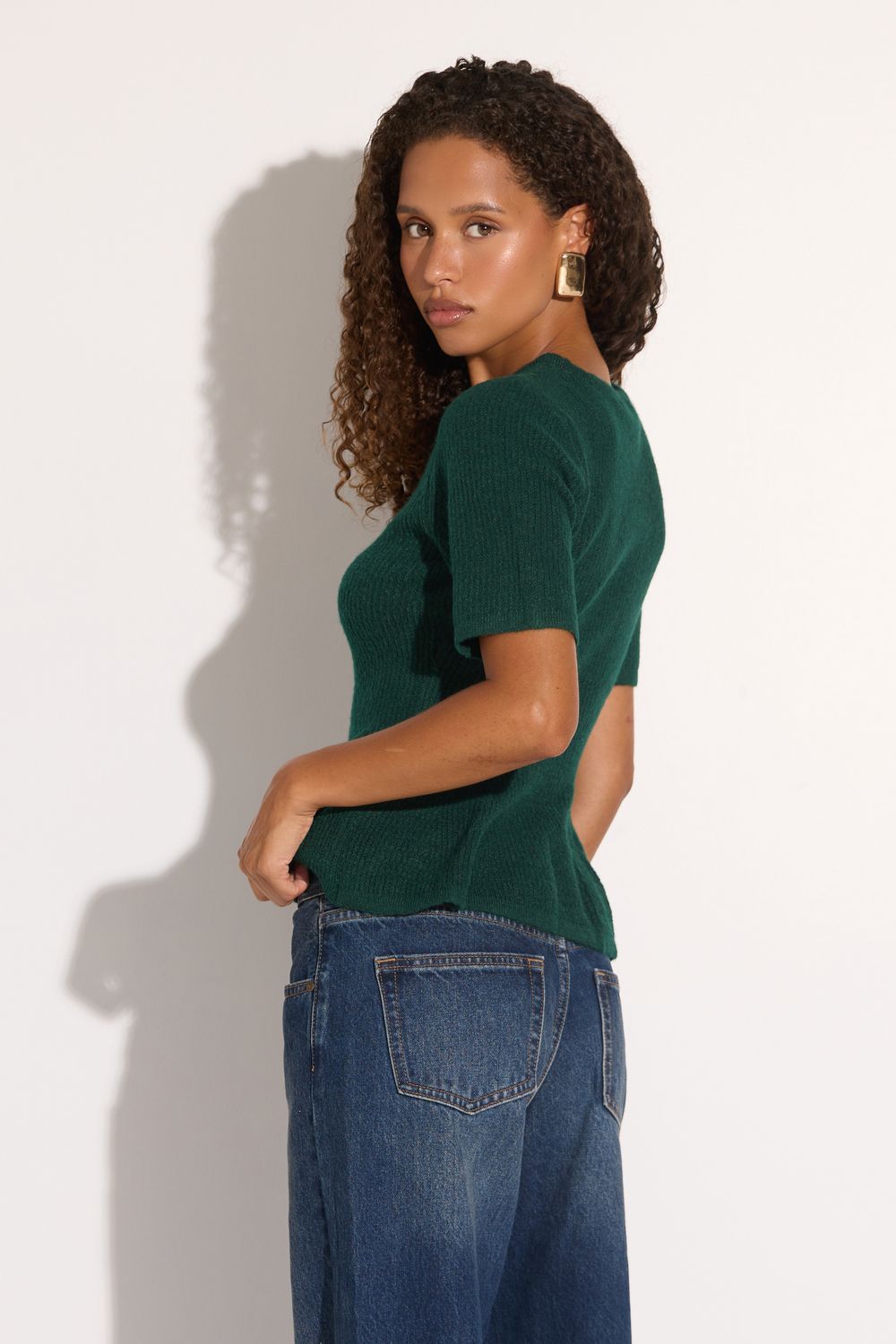 Mackayluh Dark Green Knit Top