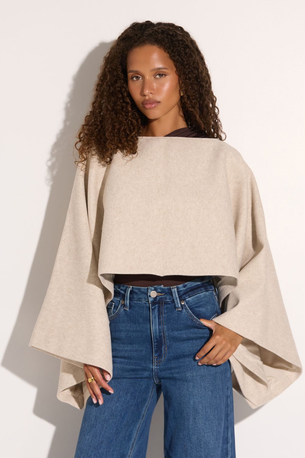 Lauren Hall Oatmeal Knit Top