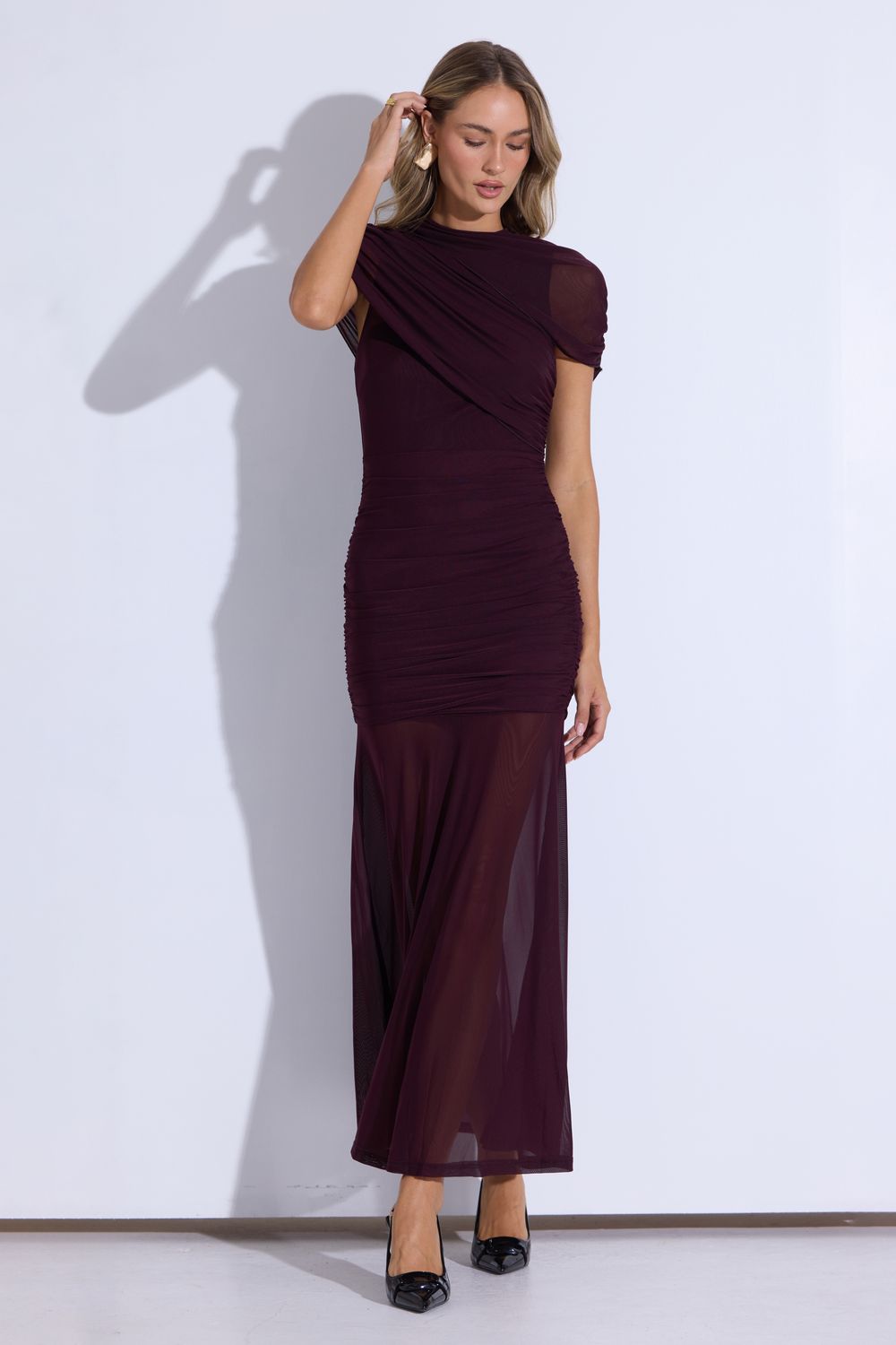 Americano Maroon Dress