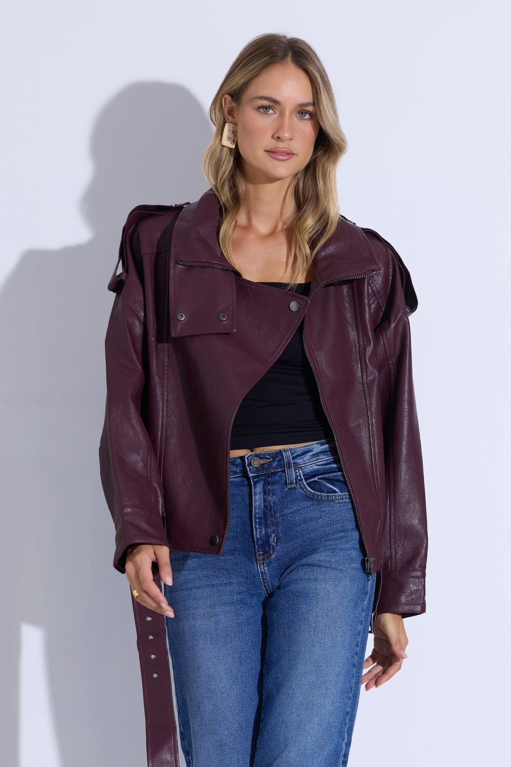 Harrie Burgundy Jacket