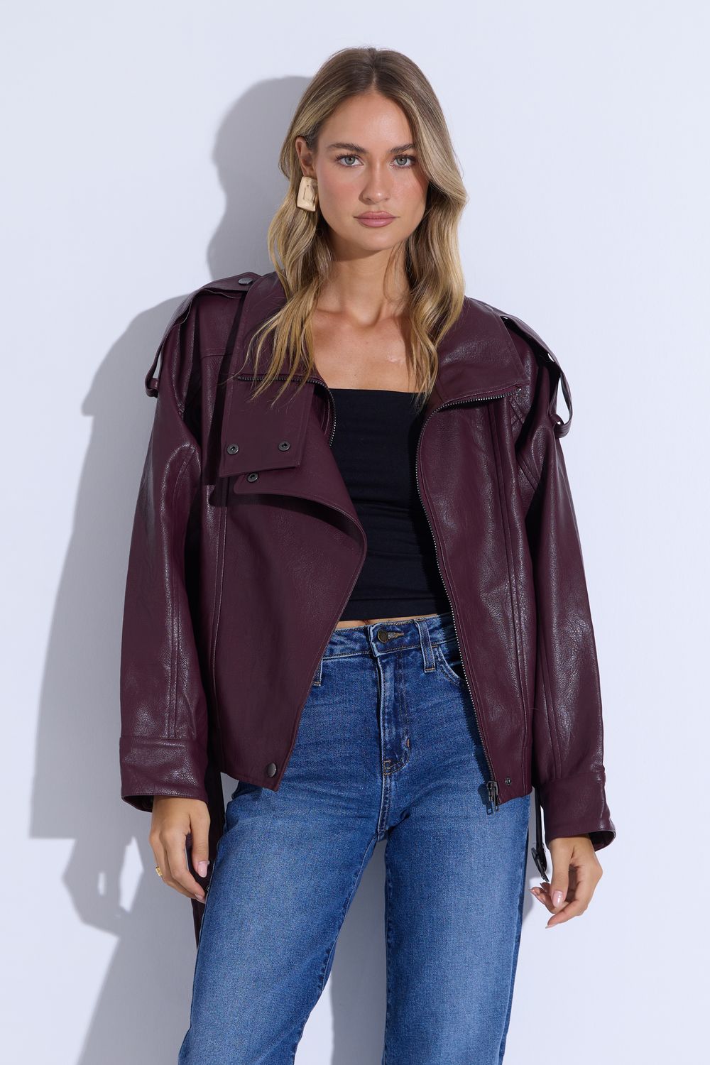 Harrie Burgundy Jacket