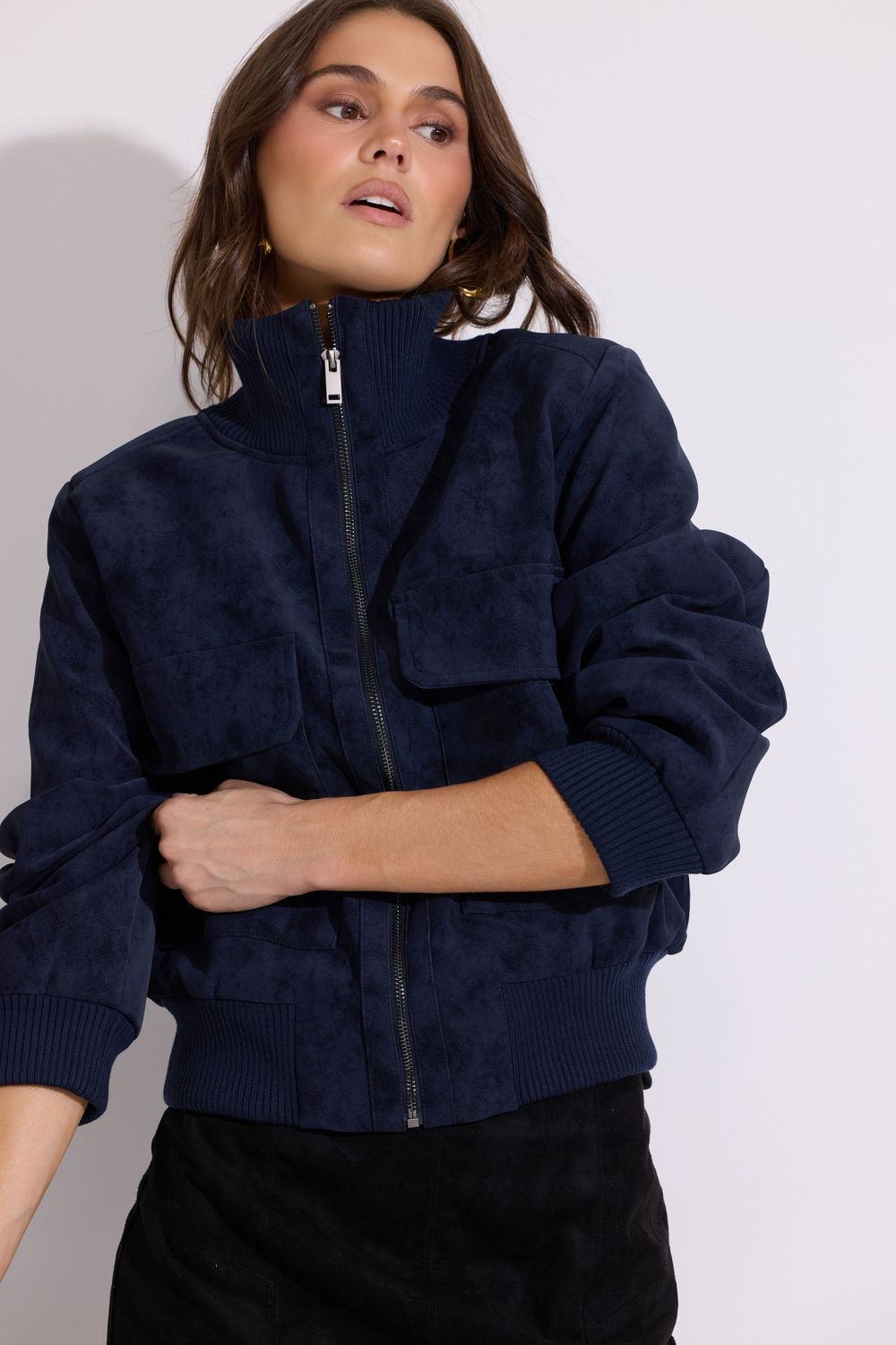 You're Suffocating Me Navy Jacket