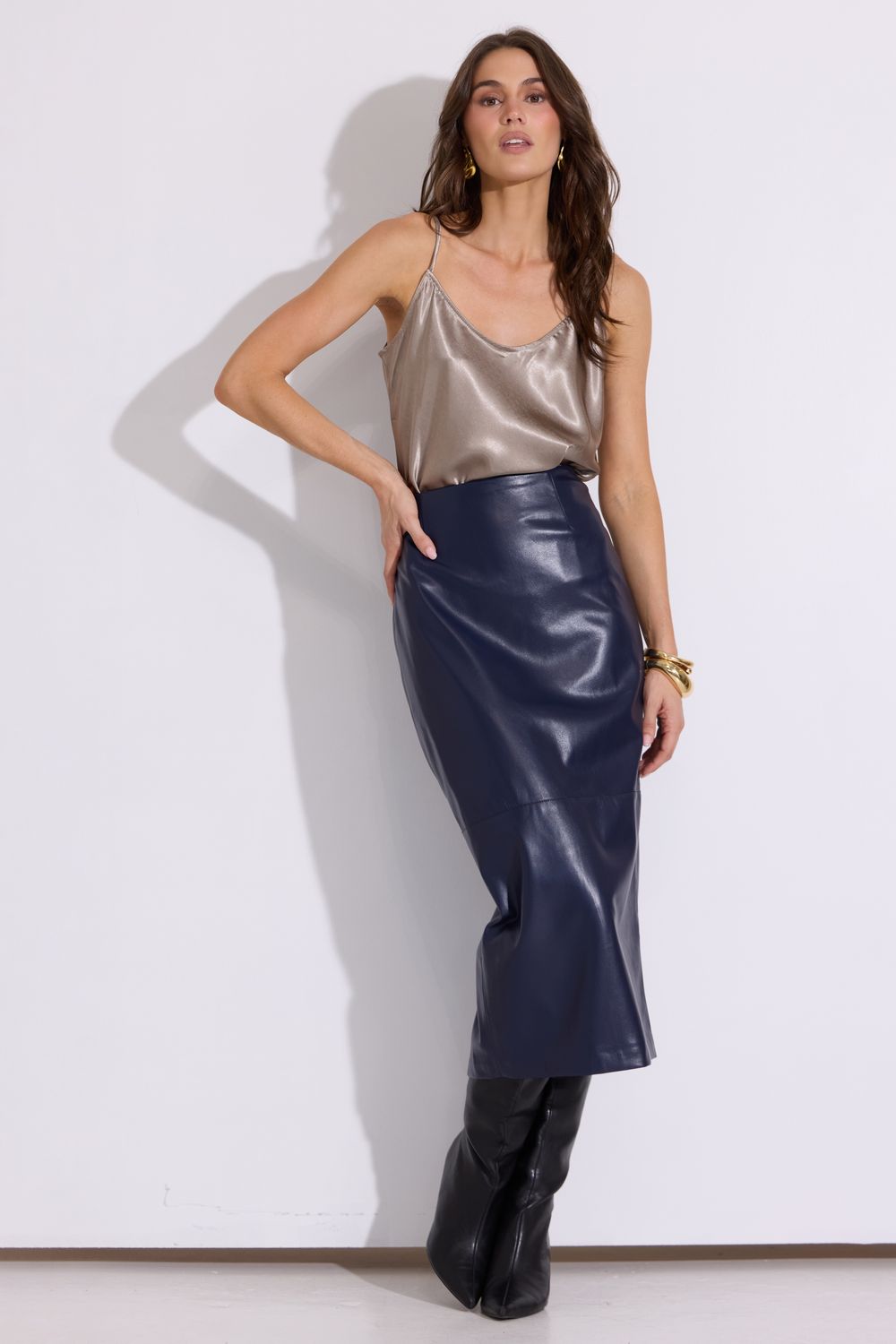 I Found Mine Navy Skirt