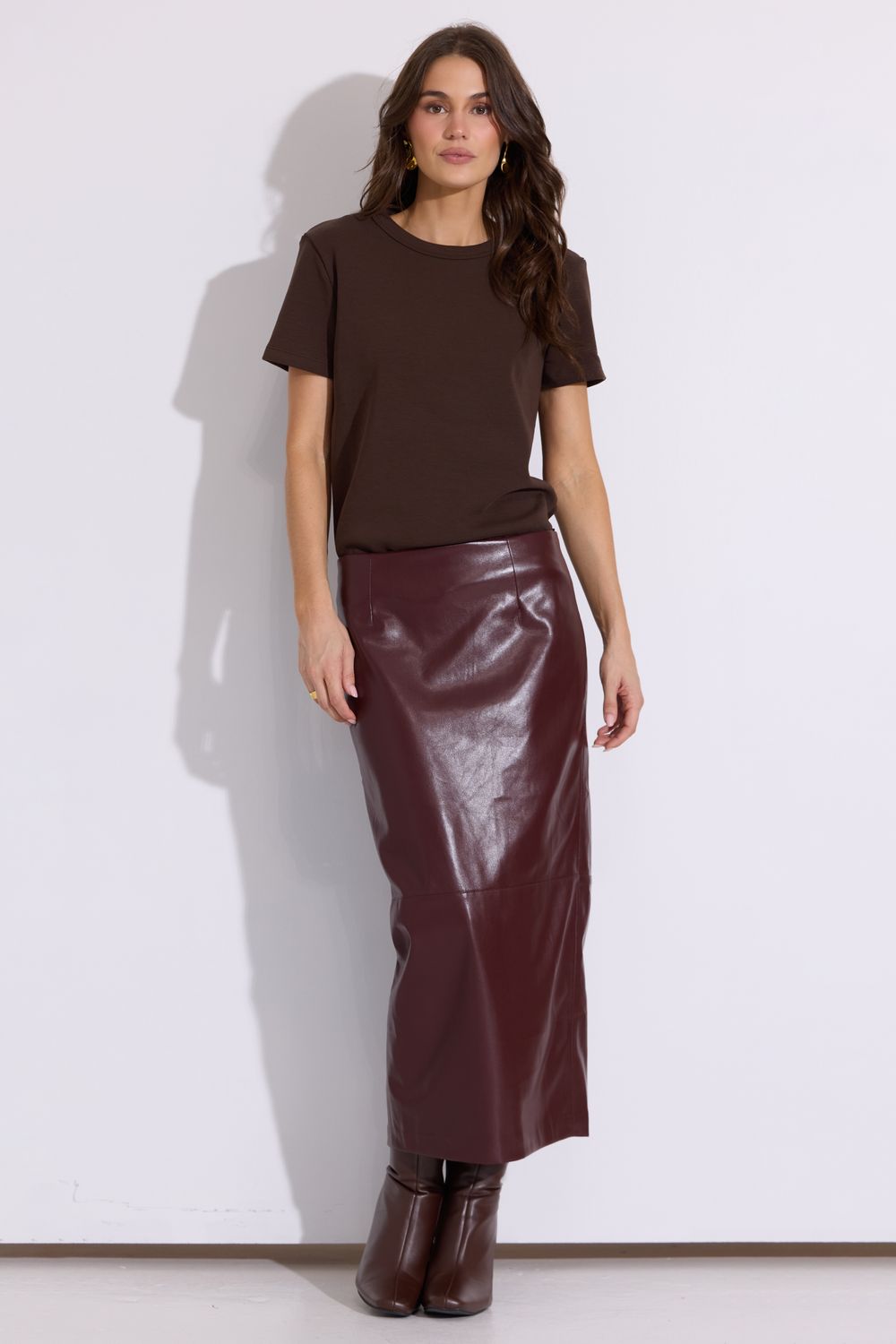 I Found Mine Red Brown Skirt