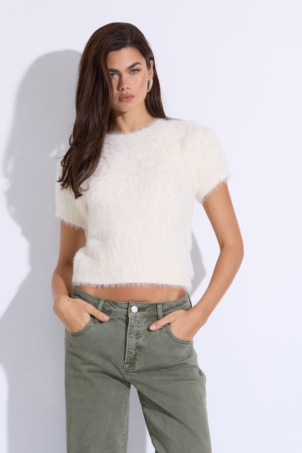 Furby Cream Knit Top