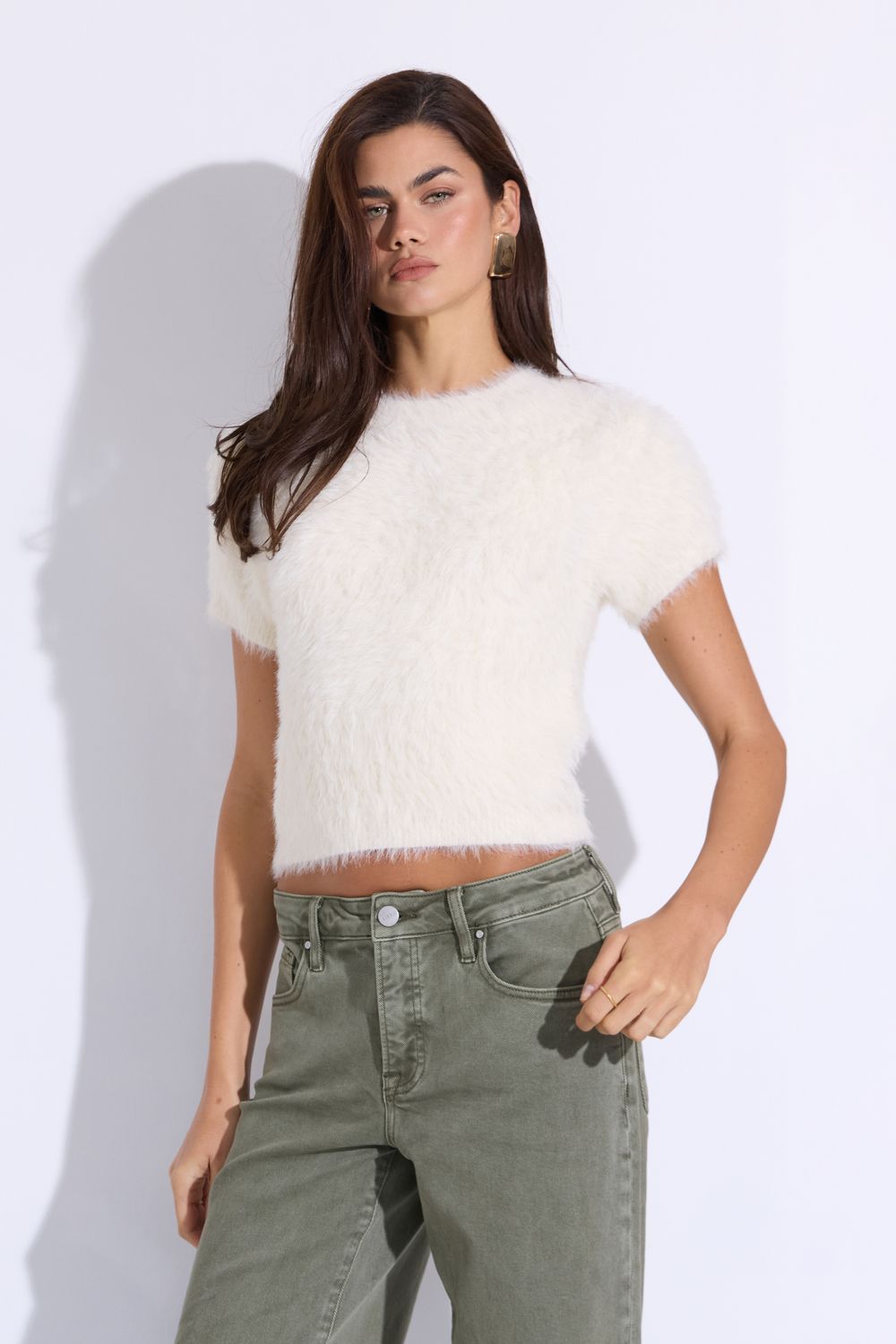 Furby Cream Knit Top