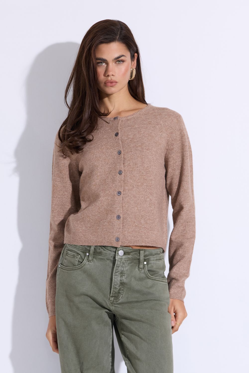 Meant To Be Mocha Knit Cardigan