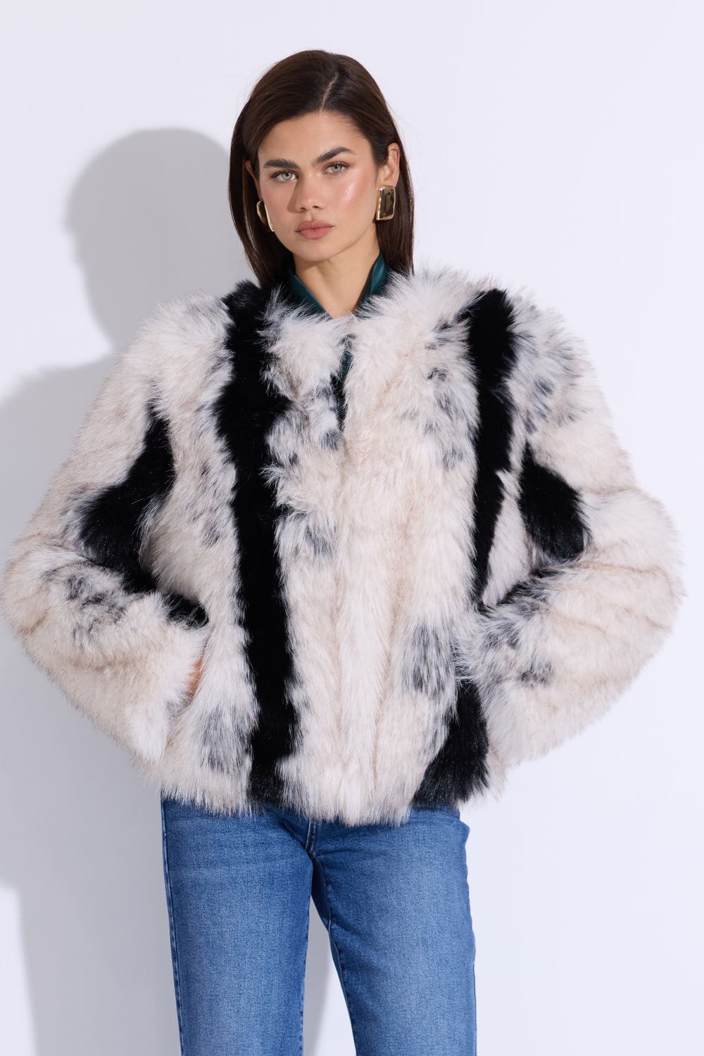 Weekends Cream Combo Jacket