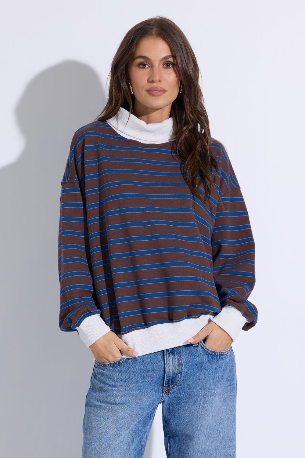 Surprise Delivery Brown Multi Top