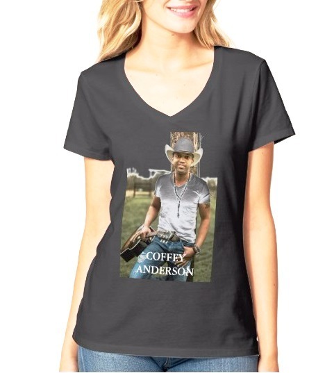 Coffey Anderson - Black Faded V-neck Coffey Anderson - Black Faded V-neck