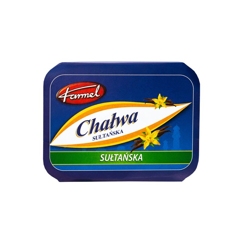 Chałwa sezamowa &quot;Sułtańska&quot; - waniliowa - blok 250g