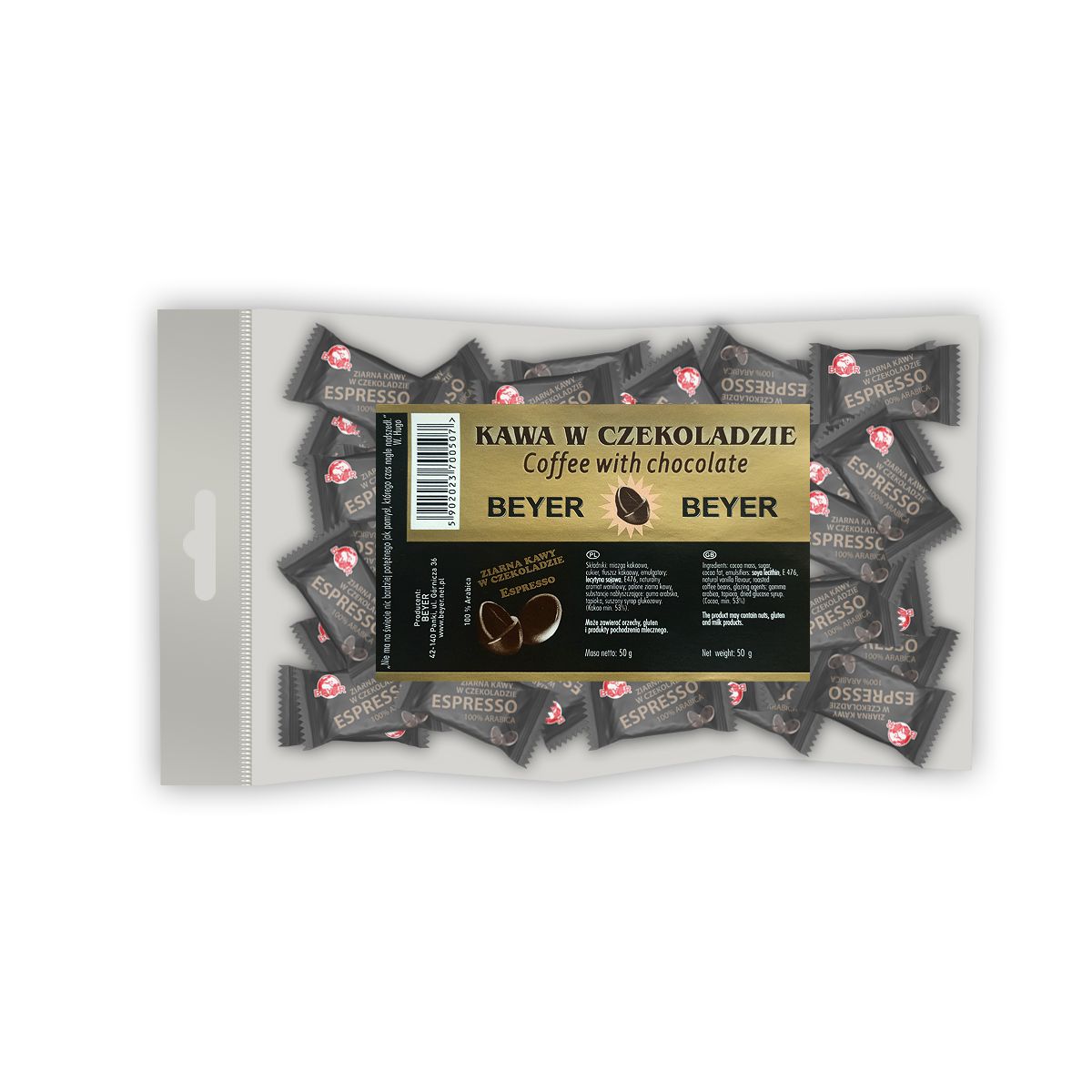 Ziarna kawy w czekoladzie 50g