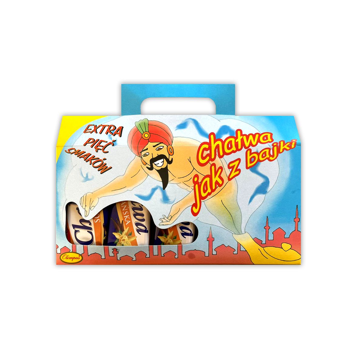Chałwa sezamowa &quot;Sułtańska&quot; - waniliowa - 5 x baton 80g