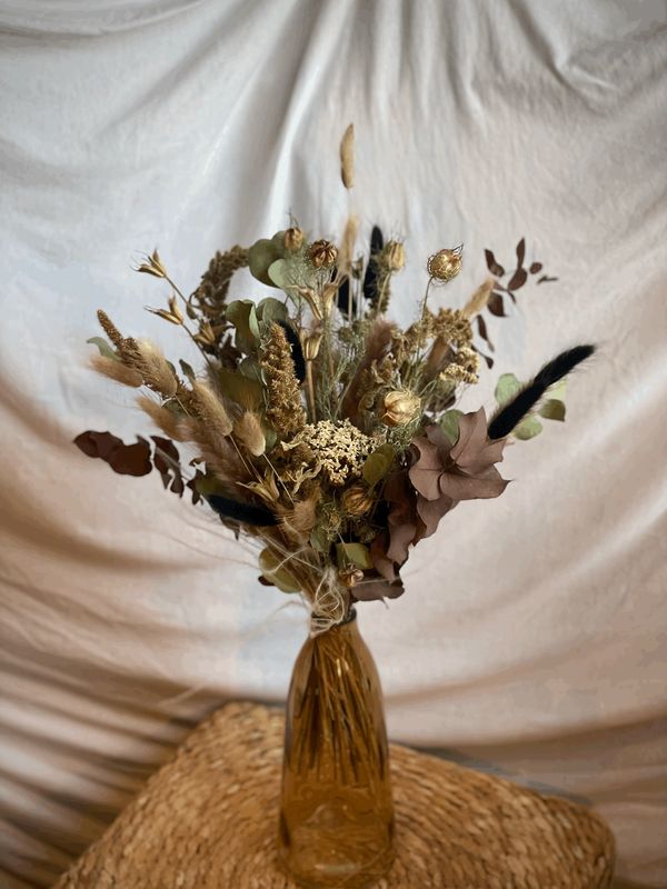 Bouquet et Vase - Ambre