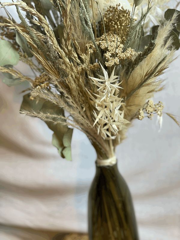 Bouquet et Vase - Menthe