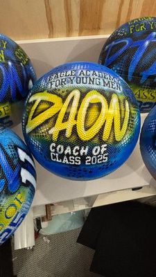 Custom Airbrush Basketball
