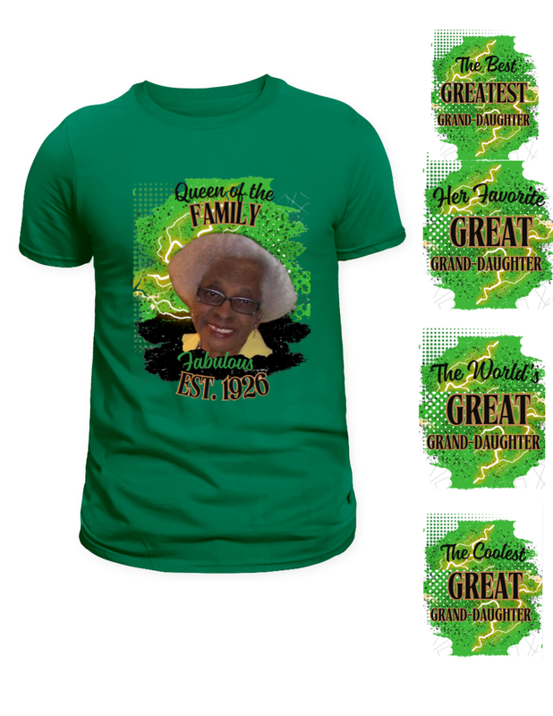 Grandma's Birthday Double Sided Shirt