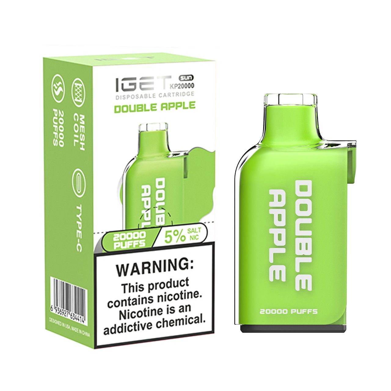 Iget Sun KP20000 Cartridge Double Apple