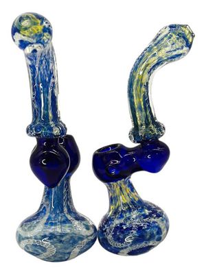 8&quot; Heavy Colored Artistic Bubbler