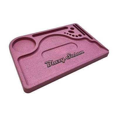 Blazy Susan Hemp Tray Pink