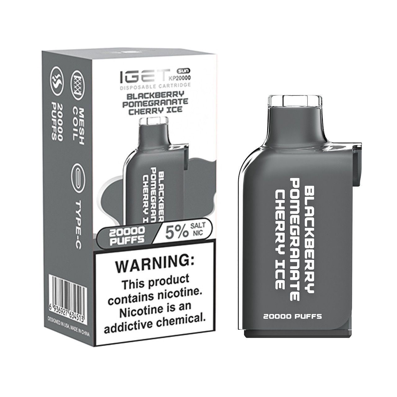 Iget Sun KP20000 Cartridge Blackberry Pomegranate Cherry Ice
